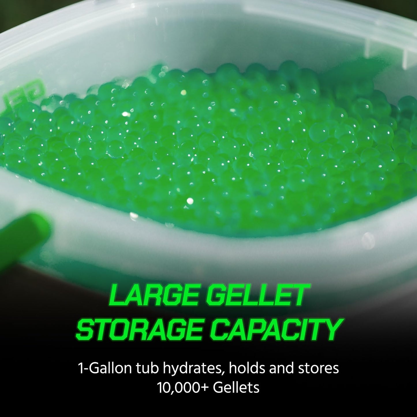 Gel Blaster Gellet Depot – Portable 10K Gellet Storage, Fast Loading & Strainer