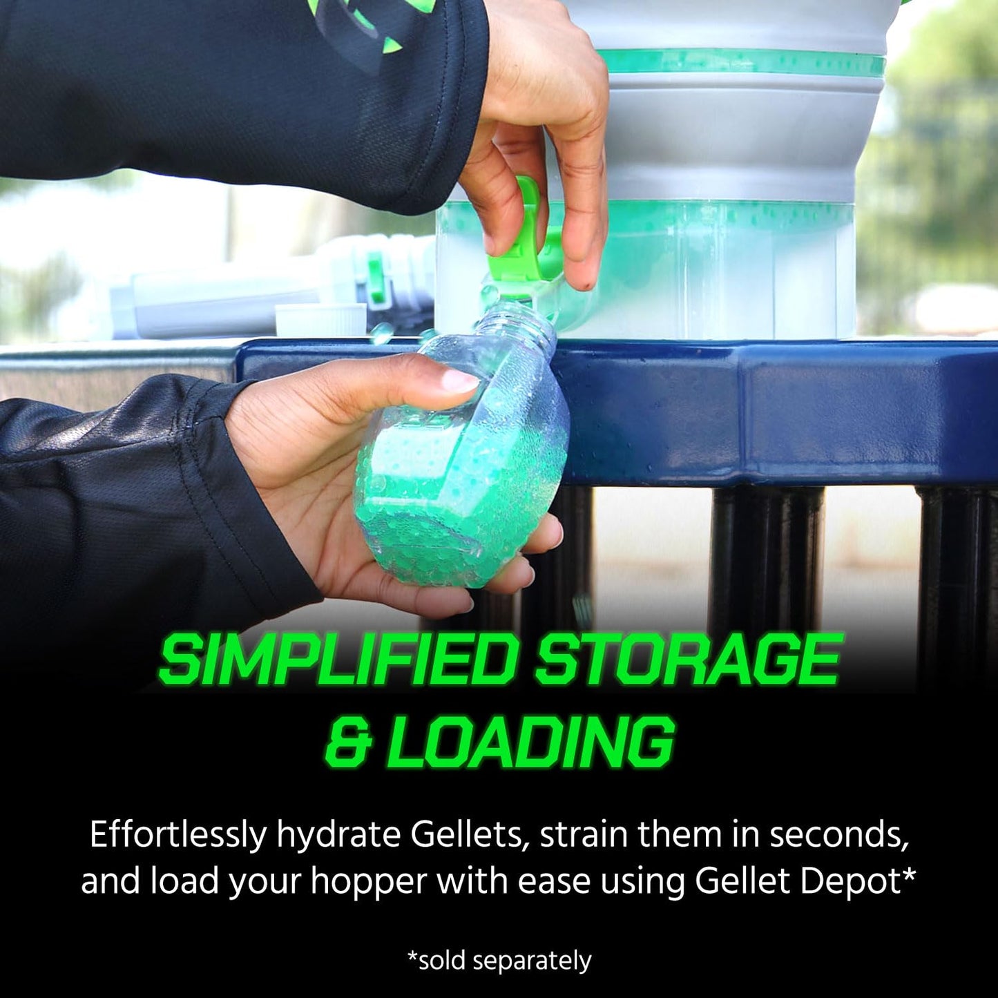 Gel Blaster Gellets Green 50,000 – Refill Ammo, All-Natural & Non-Toxic
