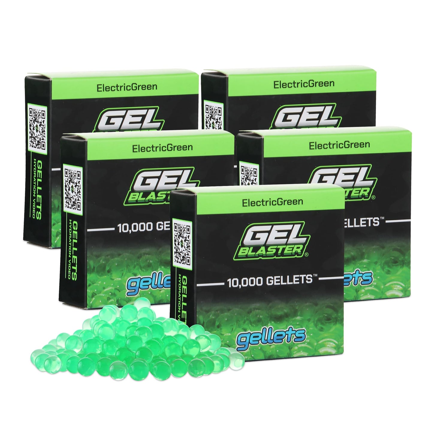 Gel Blaster Gellets Green 50,000 – Refill Ammo, All-Natural & Non-Toxic