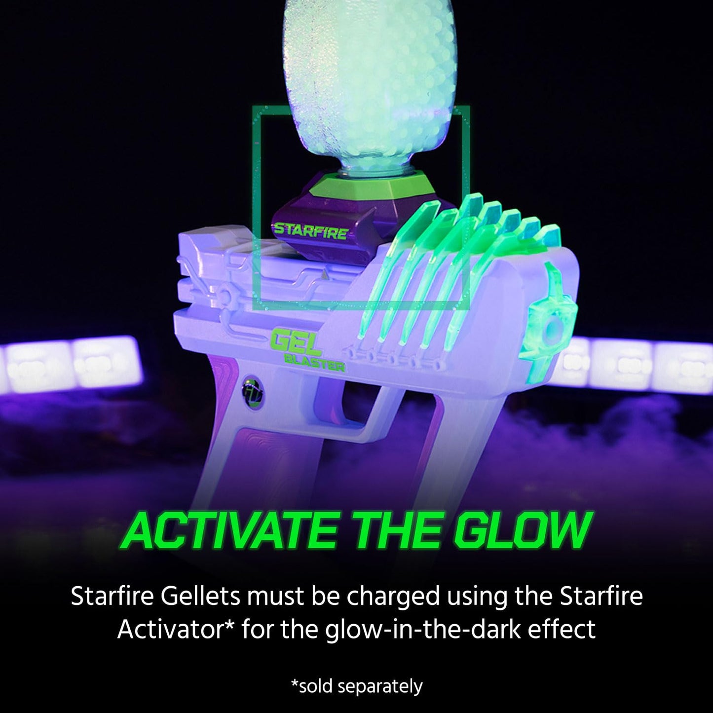 Gel Blaster Starfire Gellets – Glow-in-the-Dark UV Tracer Rounds | Official Refill Ammo for Starfire Gel Blasters | Ages 14+