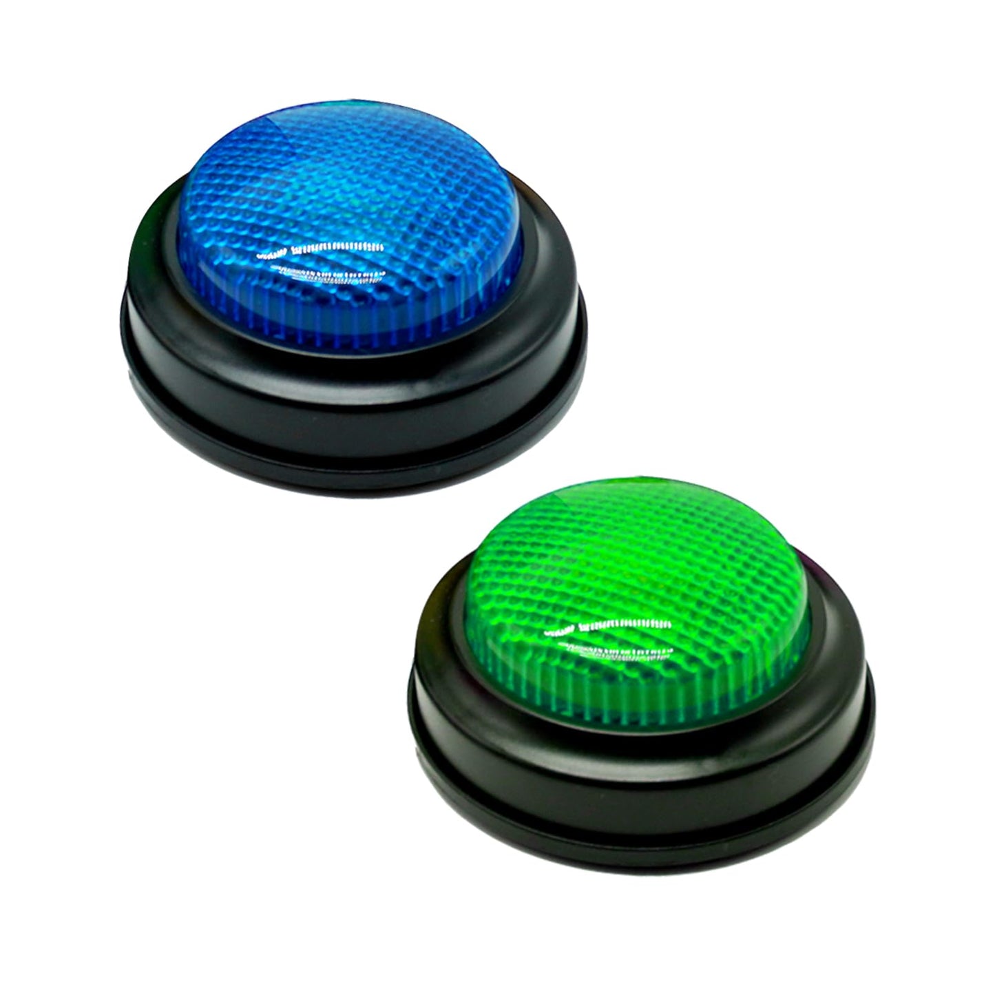 Gelabur 2-Pack Buzzers for Trivia Games | Lights & Sounds for Classroom & Family