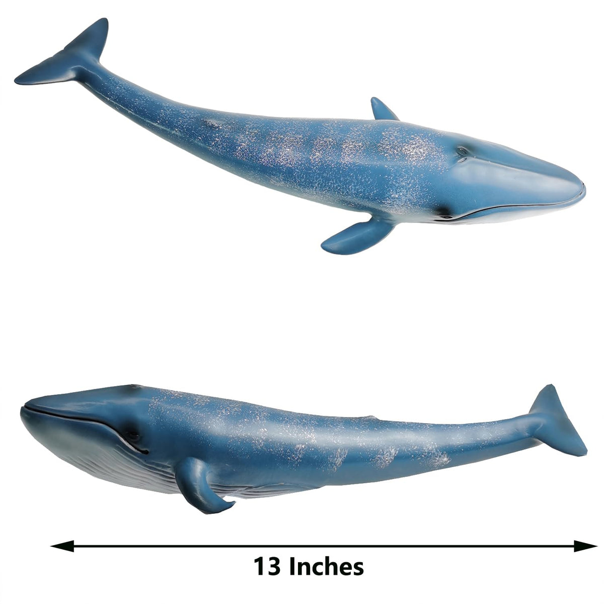 Gemini&Genius Blue Whale Action Figure – Educational Ocean Life Toy for Water & Land Play