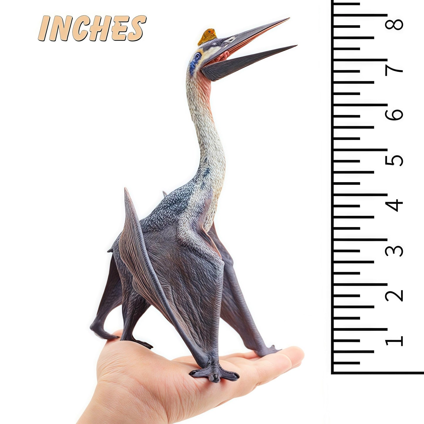 Gemini&Genius Pteranodon Toy & Quetzalcoatlus Dinosaur Figure for Kids – Large Flying Prehistoric Figurine