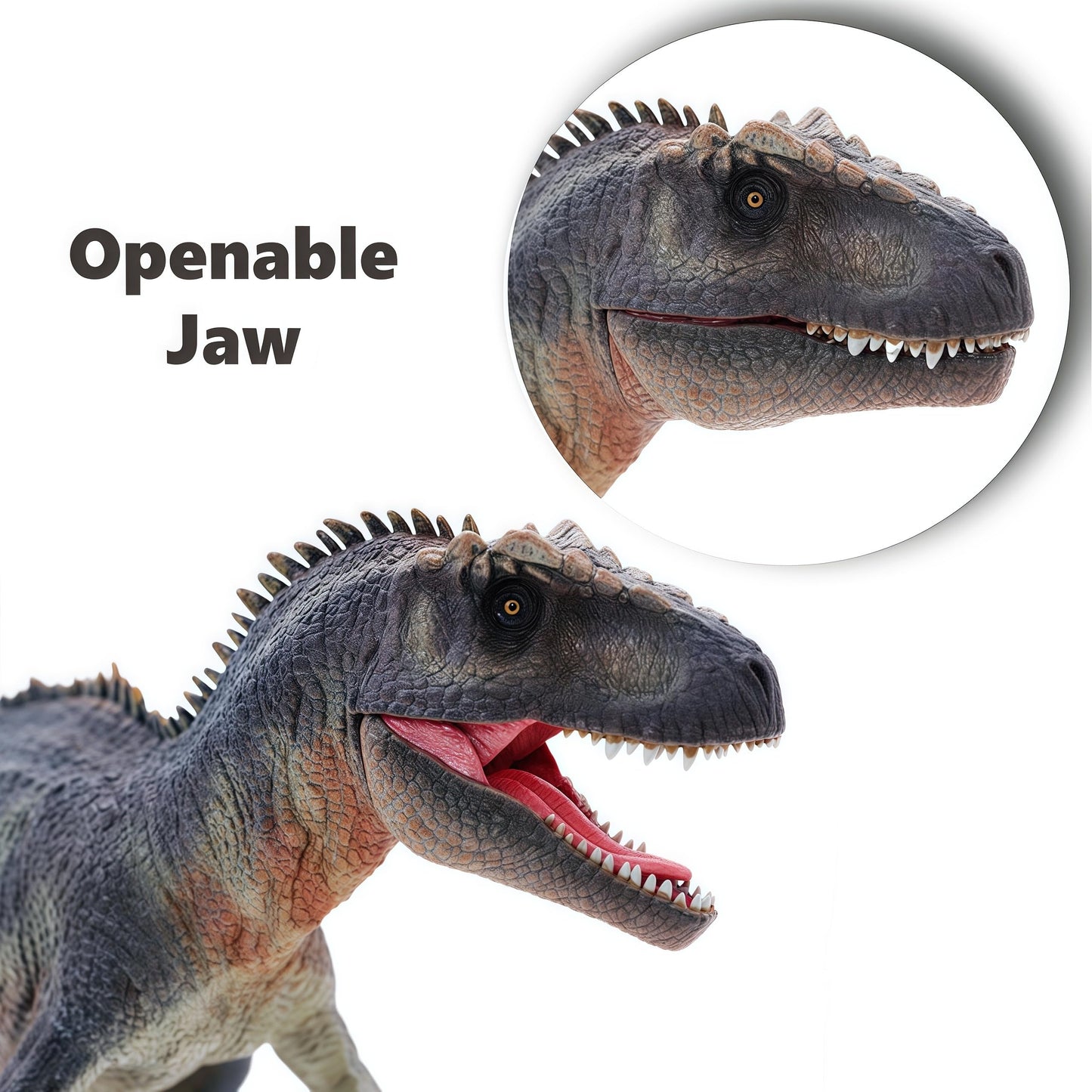Gemini&Genius Giganotosaurus Action Figure – Moveable Jaw Dino Toy