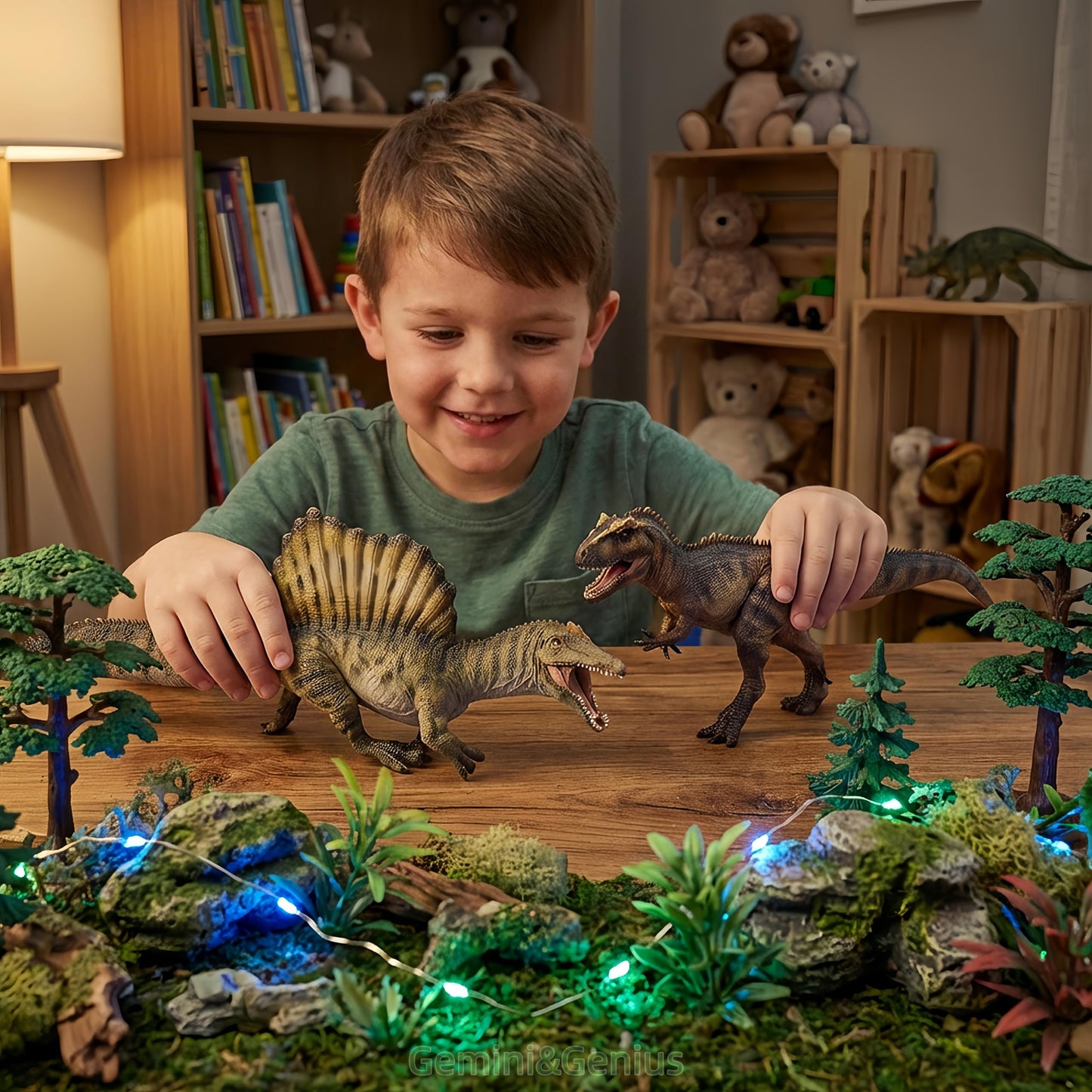 Gemini&Genius Giganotosaurus Action Figure – Moveable Jaw Dino Toy