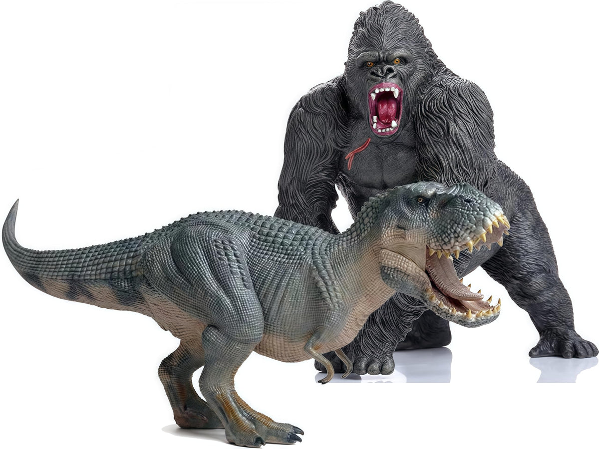 Gemini&amp;Genius Gorilla Toys Tyrannosaurus Rex – Movable Jaw Stand-Up Dino Figure for Kids