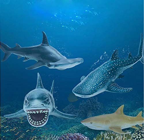 Gemini&Genius Hammerhead Shark Toy for Kids – Soft Rubber Ocean Creature Figure