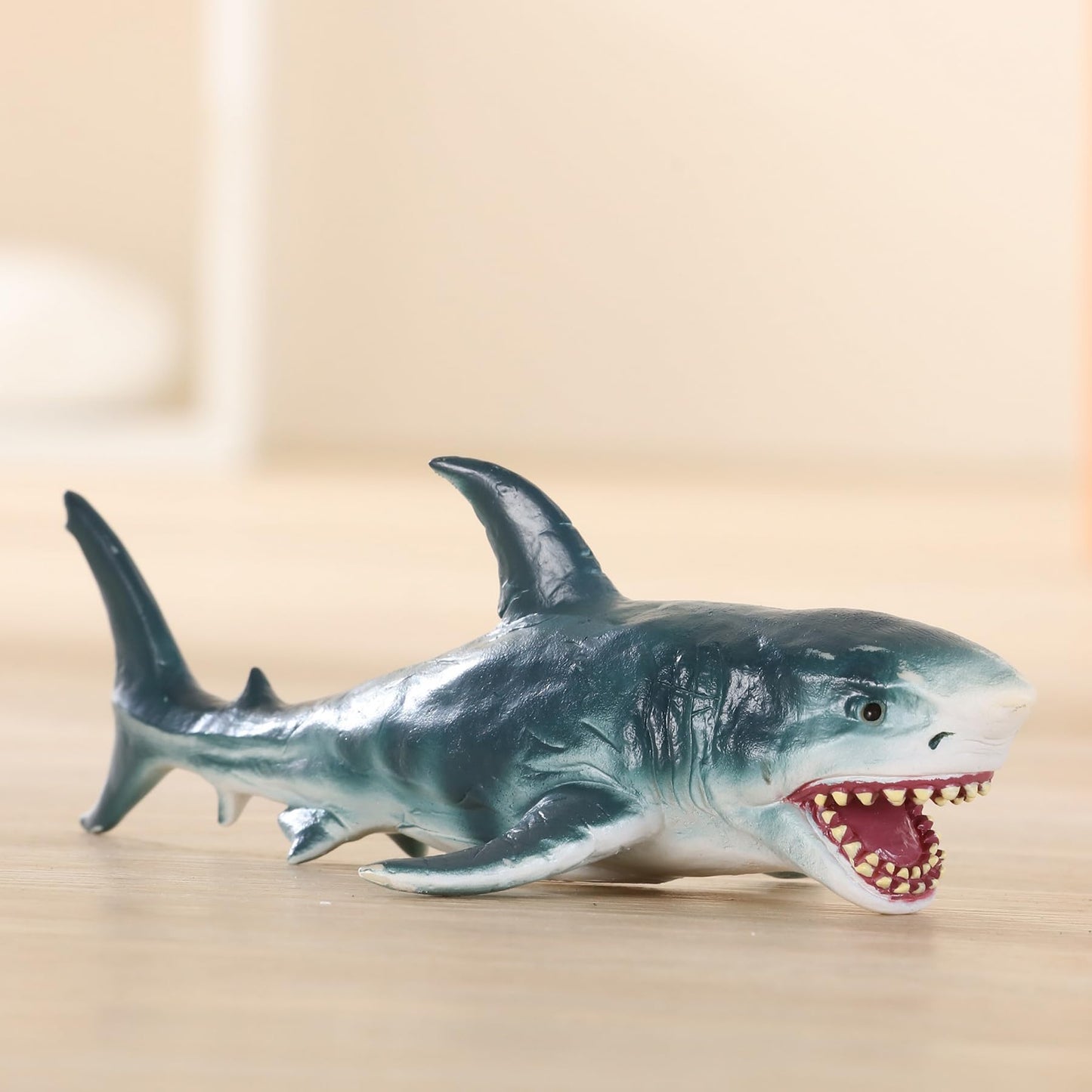 Gemini&Genius Great White Shark Action Figure | Realistic Ocean Megalodon Toy for Kids & Collectors
