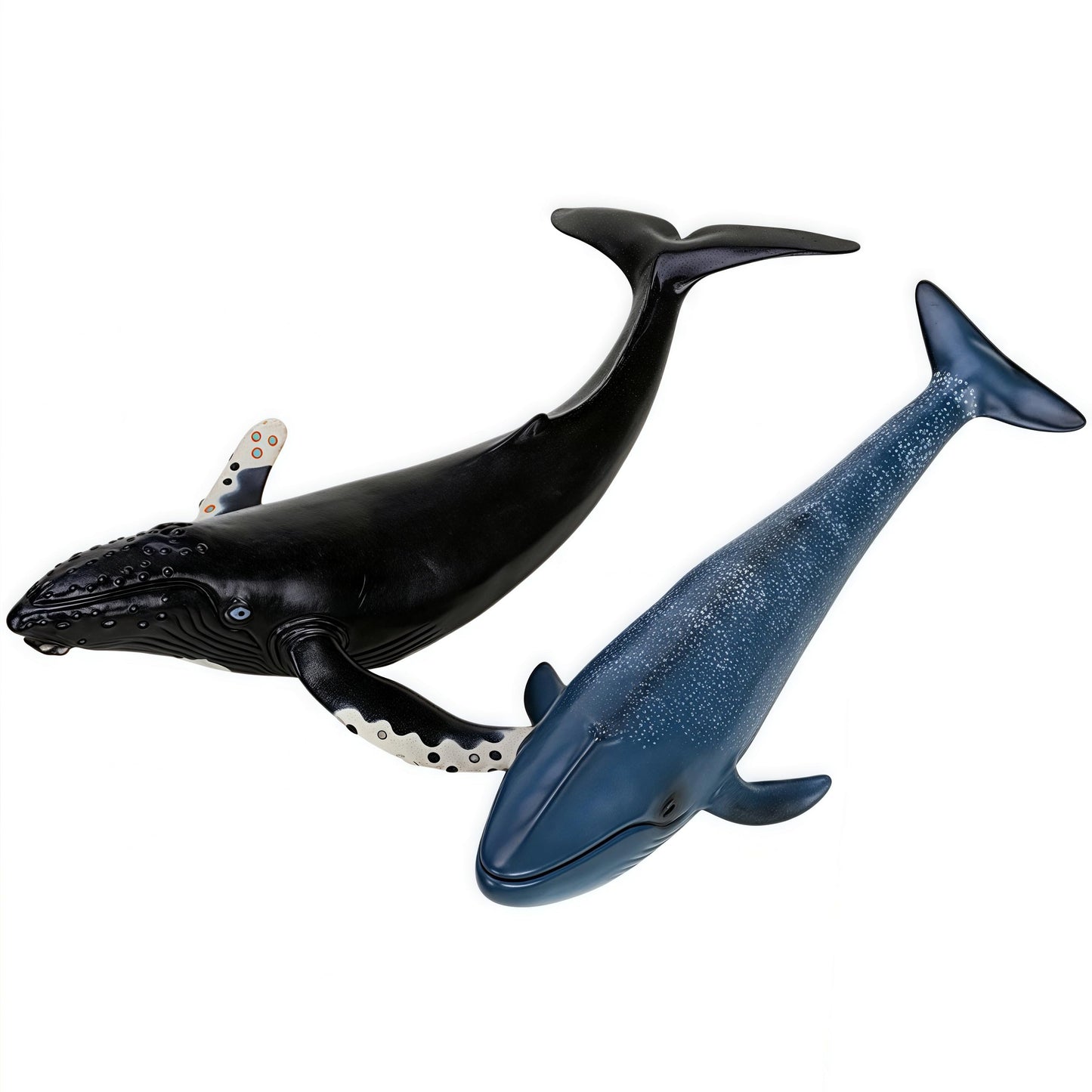 Gemini&Genius Humpback Whale Action Figure – Soft PVC Ocean Toy for Bath, Beach & Cake Decor