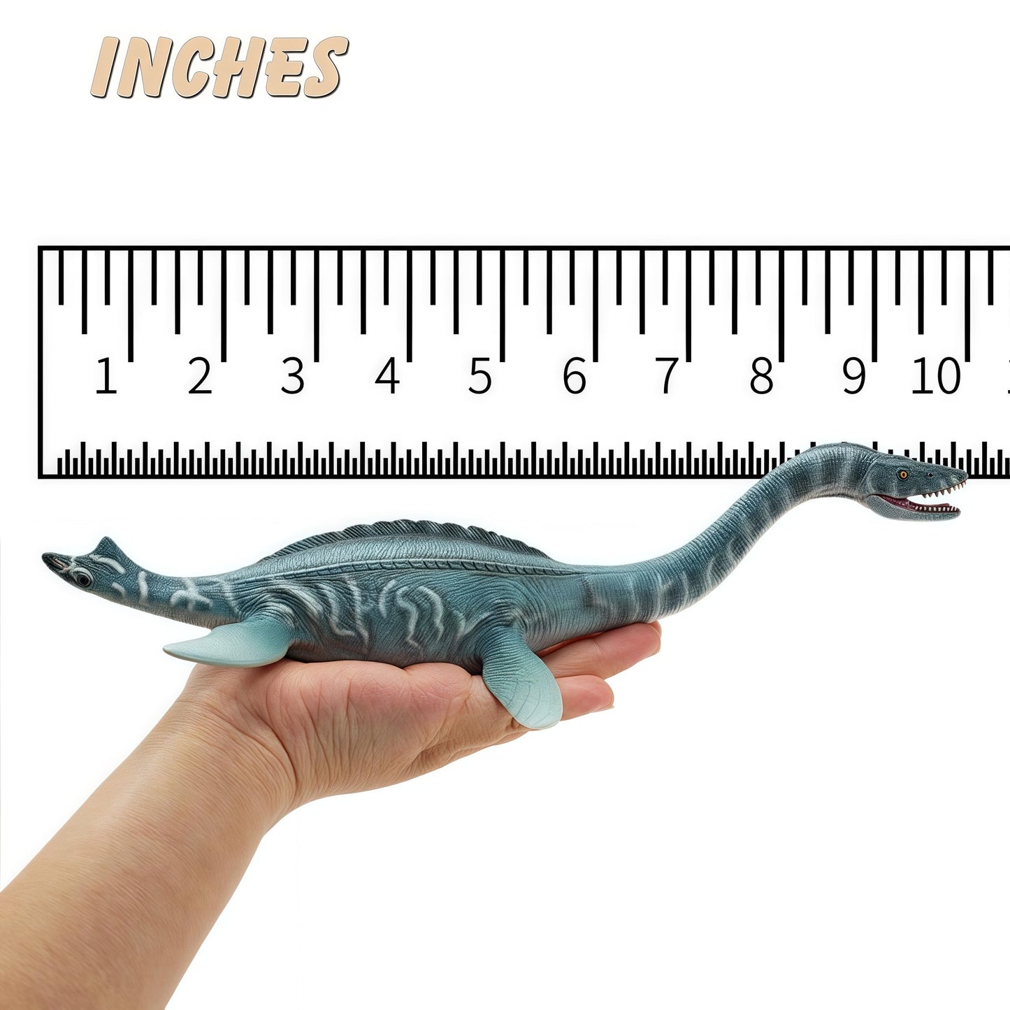 Gemini&Genius Plesiosaurus Action Figure Toy — Moveable Jaw, Accurate Dino Sculpture