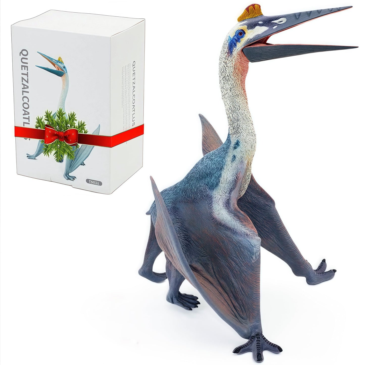 Gemini&Genius Pteranodon Toy & Quetzalcoatlus Dinosaur Figure for Kids – Large Flying Prehistoric Figurine