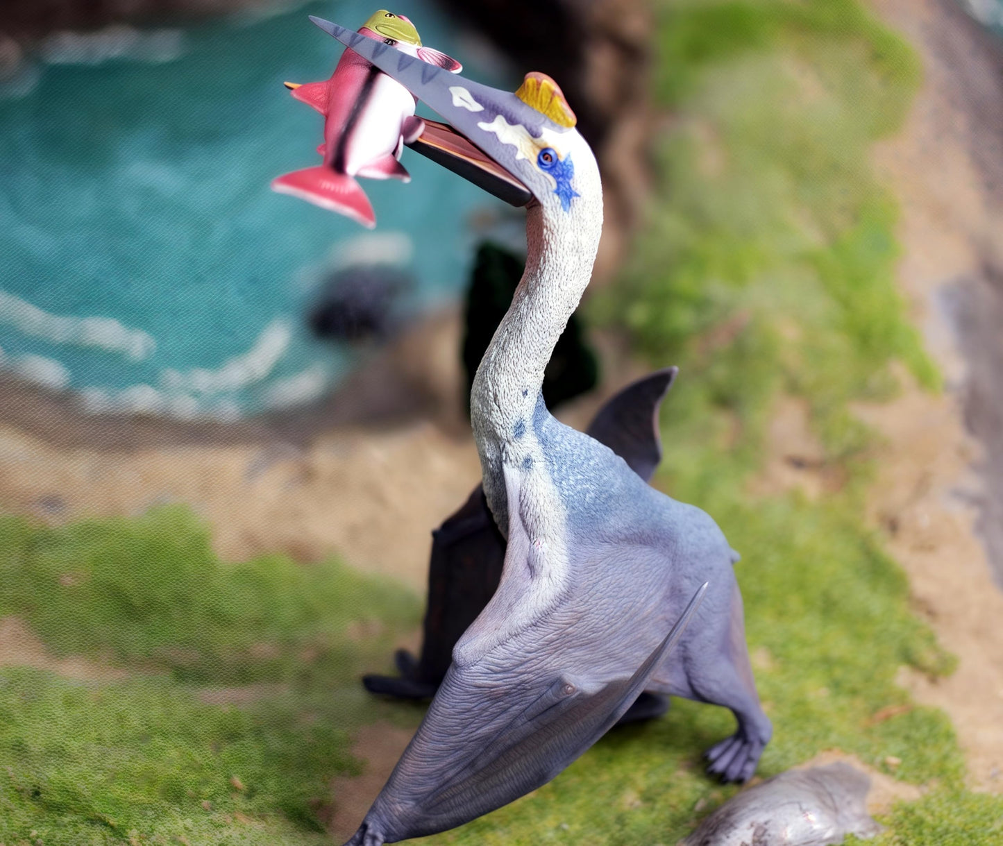 Gemini&Genius Pteranodon Toy & Quetzalcoatlus Dinosaur Figure for Kids – Large Flying Prehistoric Figurine