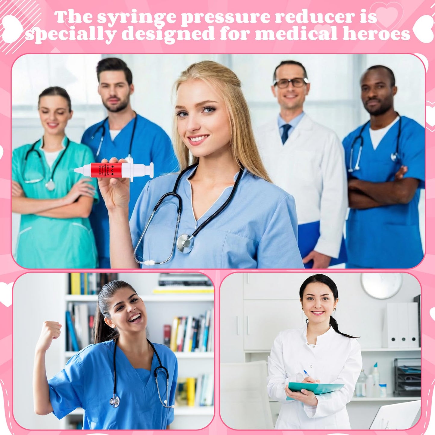 Gemscream 12-Pcs Nurse Gifts Syringe Stress Ball — Stress Relief for Nurses & Medical Staff