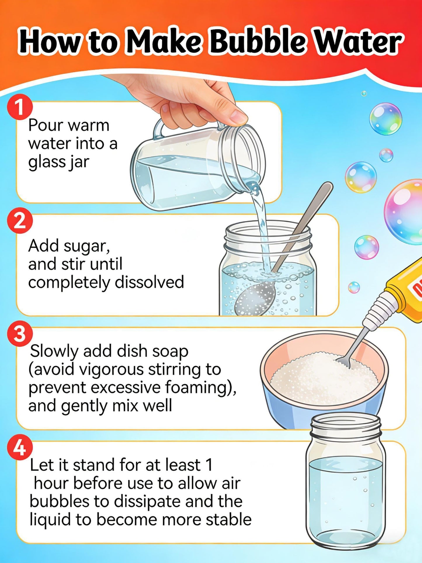 Bubble Stress Relief Toy – Mini Bubble Blower for Fidgeting & Relaxation | Generic