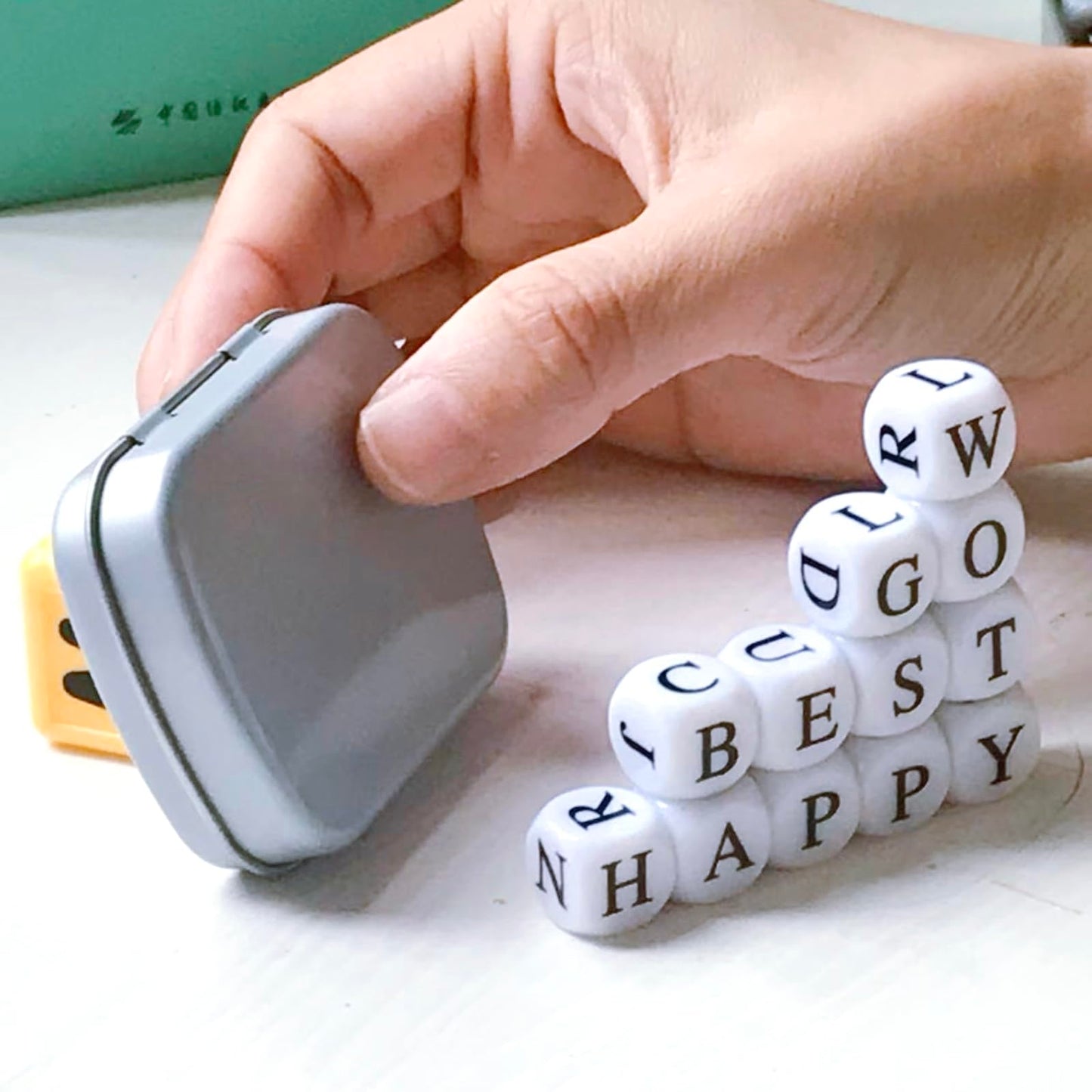 Crossword Solitaire Dice Game – Word Puzzle Dice Game for Adults | Travel-Friendly Edition
