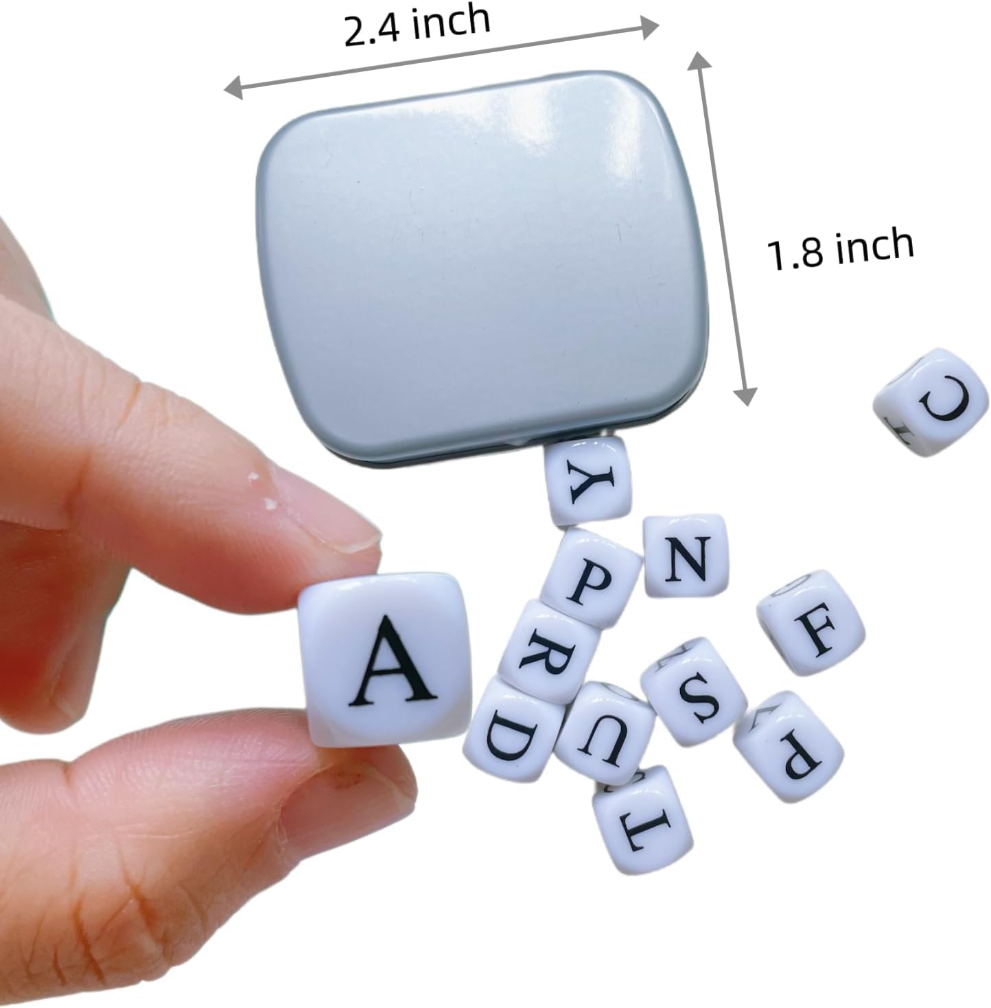 Crossword Solitaire Dice Game – Word Puzzle Dice Game for Adults | Travel-Friendly Edition