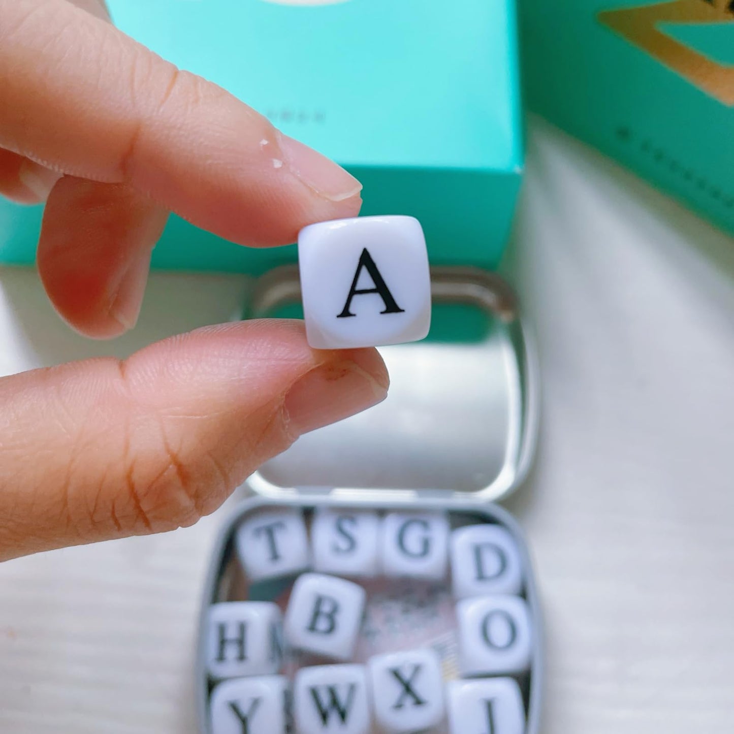 Crossword Solitaire Dice Game – Word Puzzle Dice Game for Adults | Travel-Friendly Edition