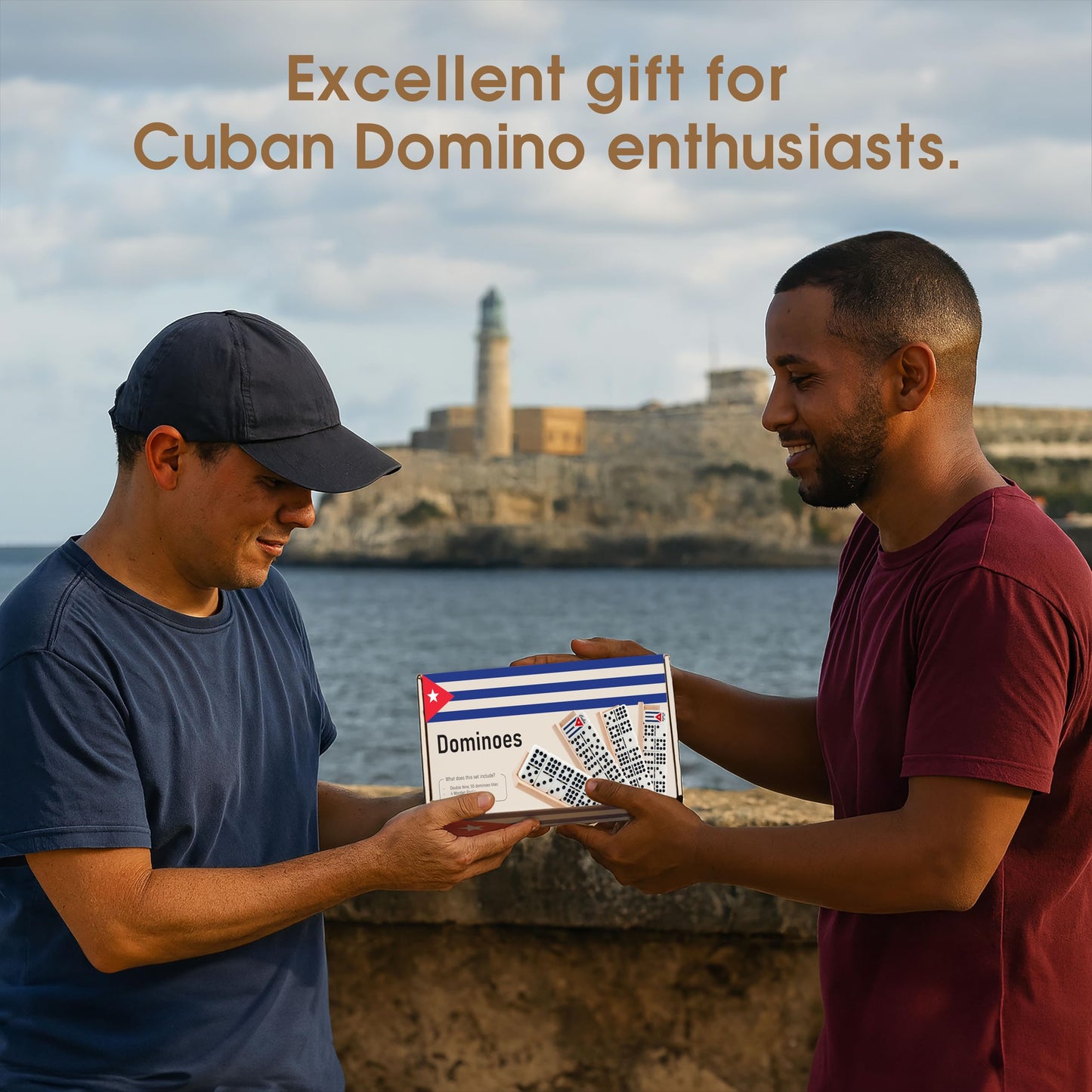 Generic Cuban Dominoes Double Nine Set – 55 Tiles & 4 Wooden Trays | Cuban Traditions Gift