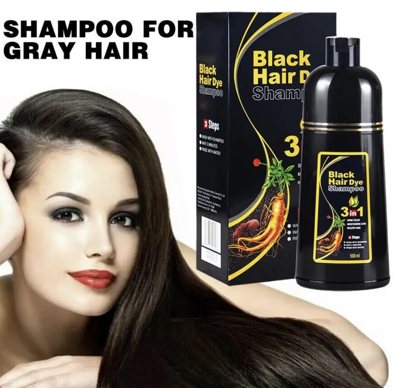 Generic Hair Dye Color Shampoo – 7 Colors Available, 500mL