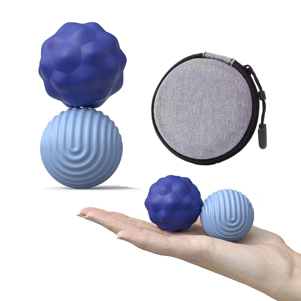 Generic Large Silicone Magnetic Fidget Balls – 2Pcs for Adults & Teens | Quiet Desk Toys