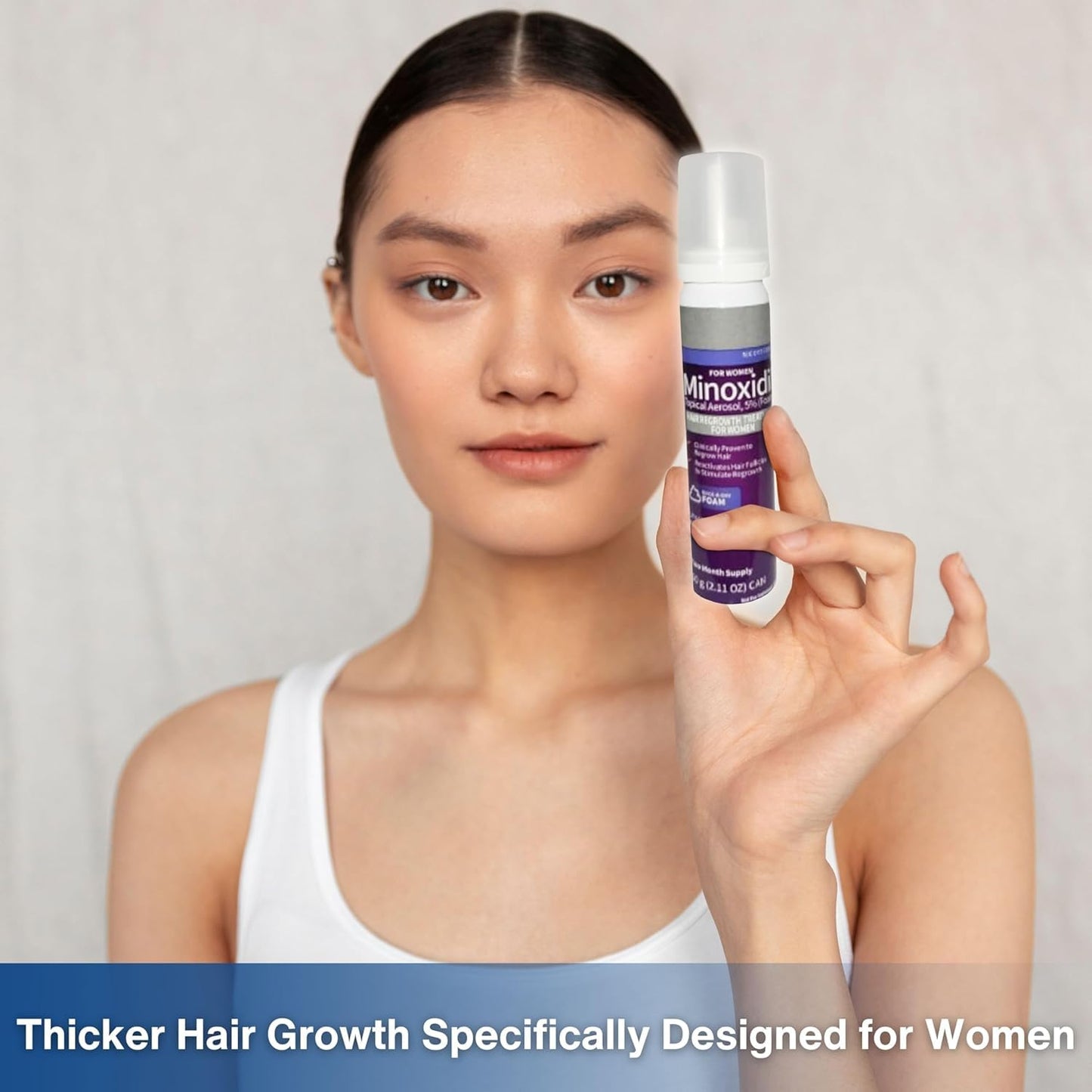Generic Minoxidil 5% Foam for Women – Unscented Daily Hair Growth (2‑Month)