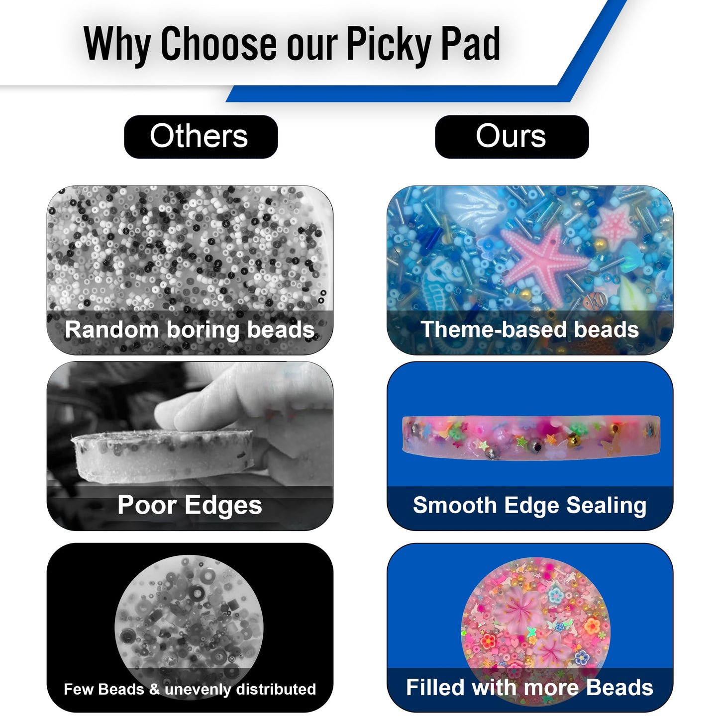 Generic Picky Pad 2 Pcs – Multicolor Fidget Pads for Sensory Focus and Calm