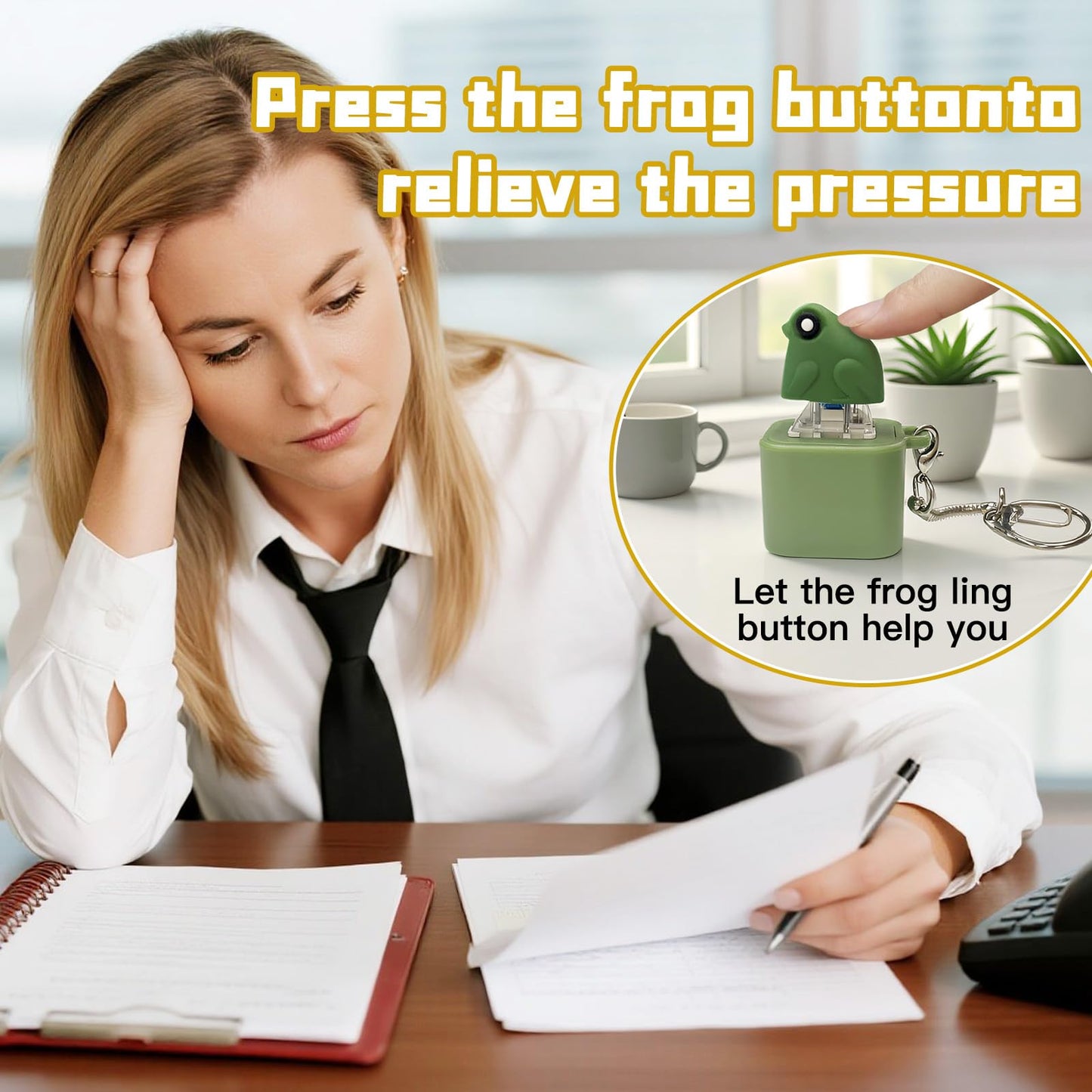 Generic Frog Croaking Fidget Toy Rechargeable Quacking Duck Keychain with Colorful Lights