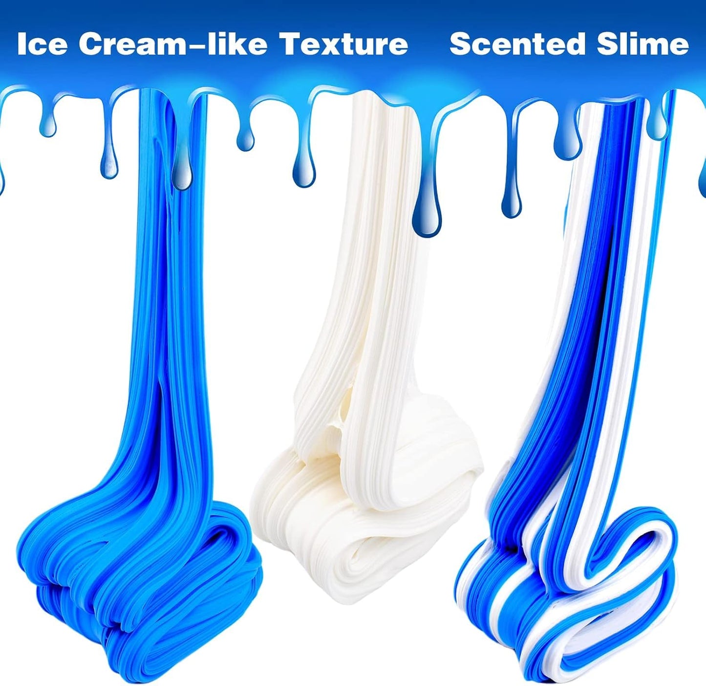Generic Slime Party Favors – Blue Slime Toy (7 oz), Soft & Non-Sticky, No Mess, Safe & Non-Toxic