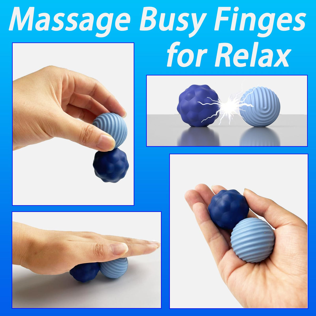 Generic Large Silicone Magnetic Fidget Balls – 2Pcs for Adults & Teens | Quiet Desk Toys