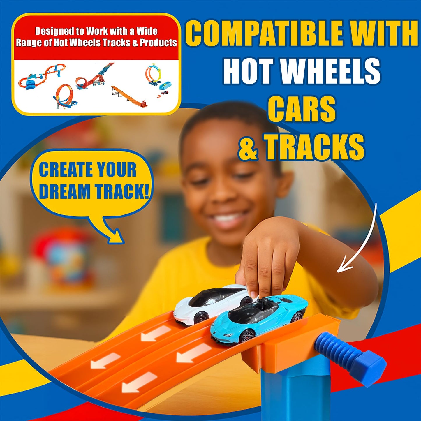 Generic Track Clamp for Hot Wheels (Set of 2) – Heavy Duty Clamps for Tracks – Fast & Easy Install
