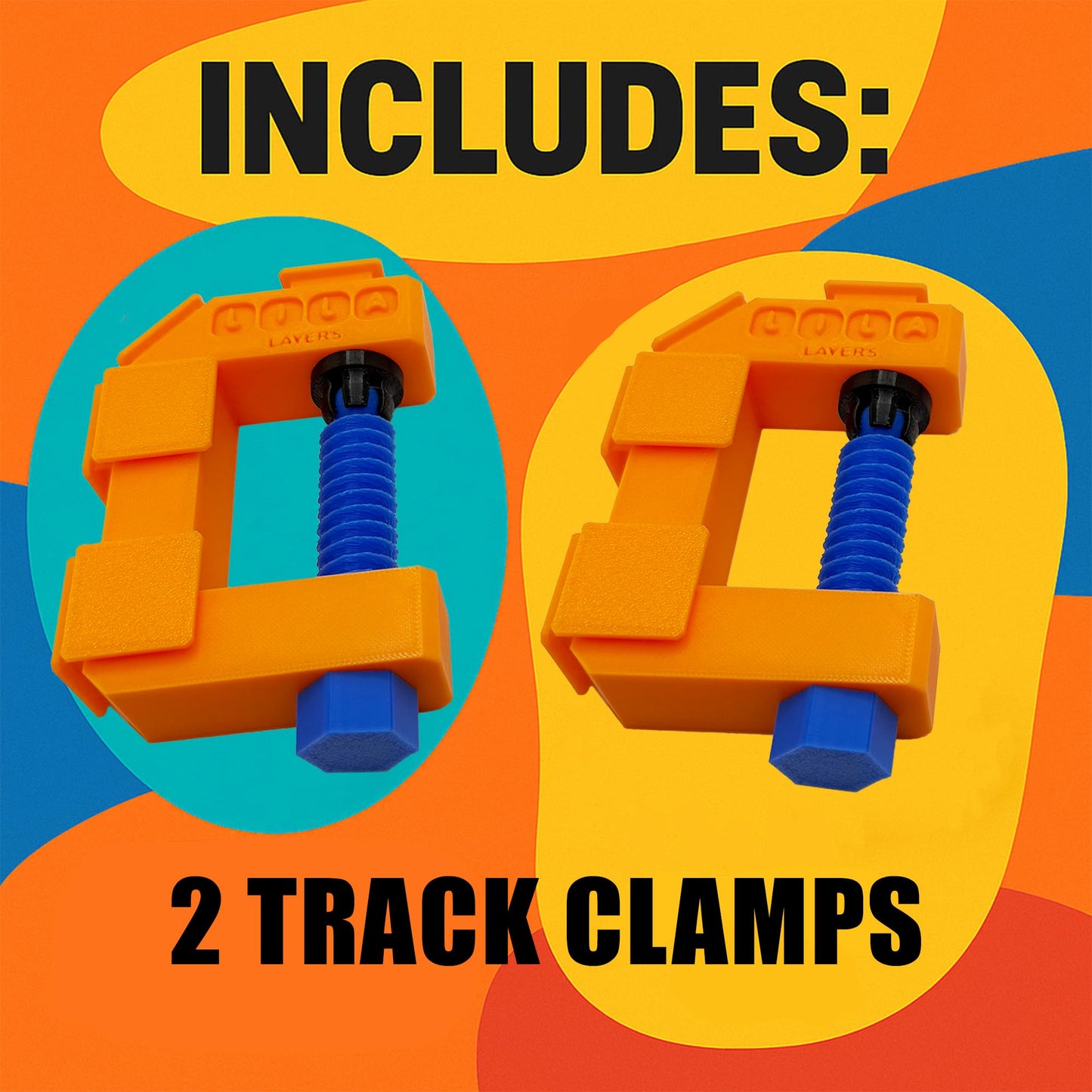 Generic Track Clamp for Hot Wheels (Set of 2) – Heavy Duty Clamps for Tracks – Fast & Easy Install