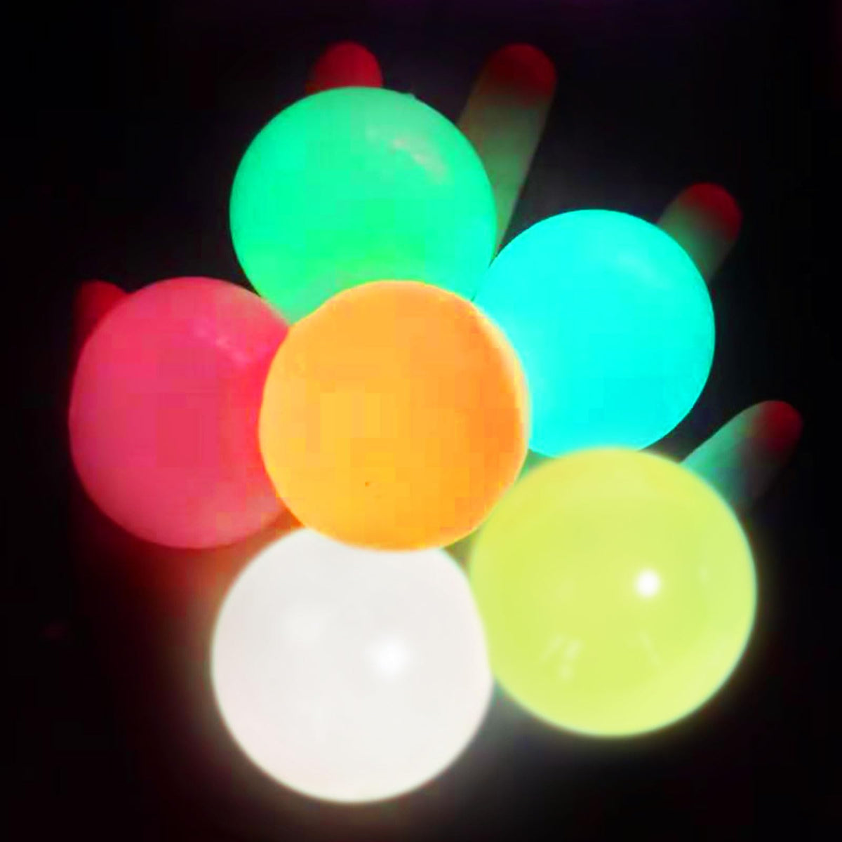12pcs Sticky Ball Glow-in-Dark Fidget Toys – Valentines Gifts for Him & Her
