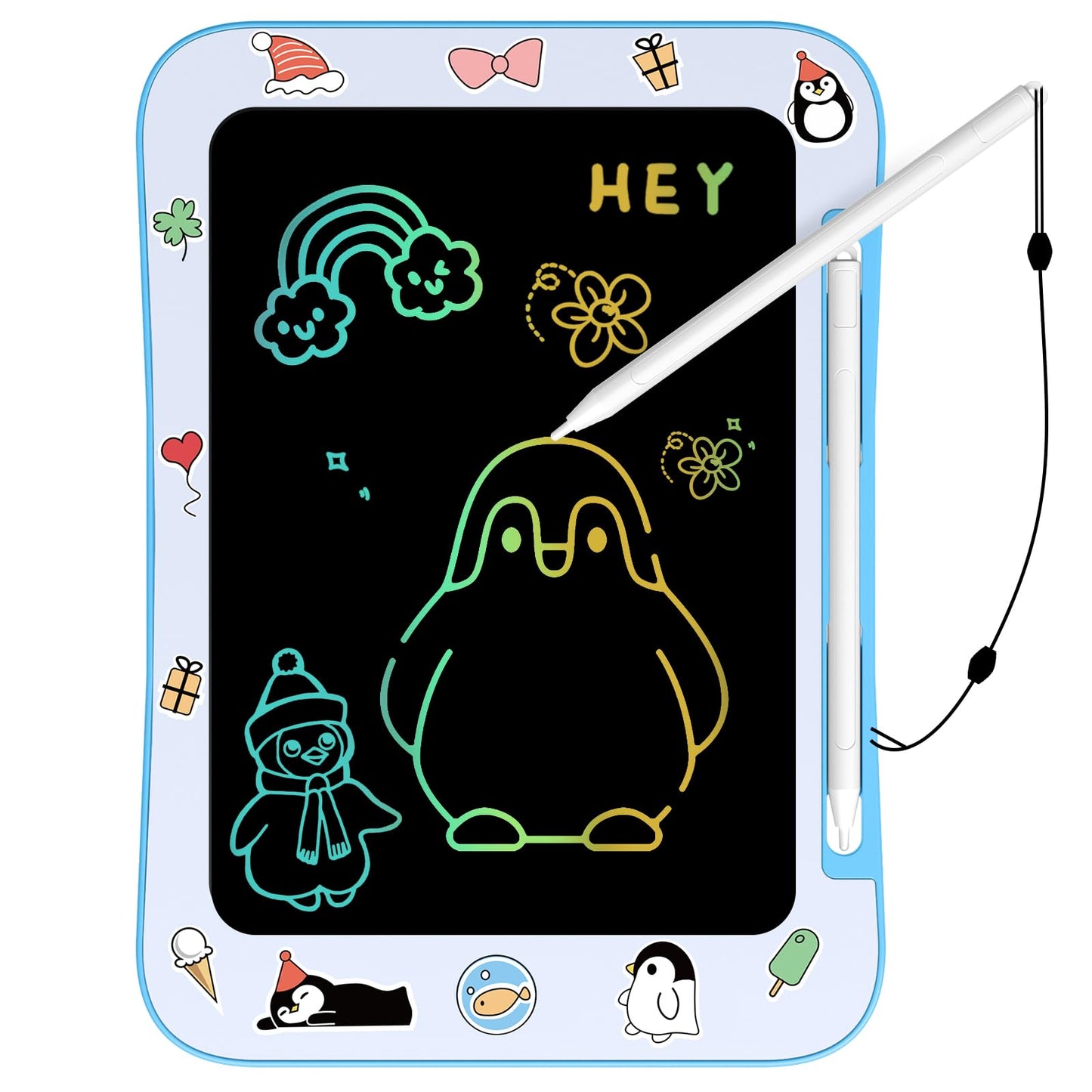 Genialba Penguin LCD Writing Tablet for Kids | Colorful Drawing Board (3-7)