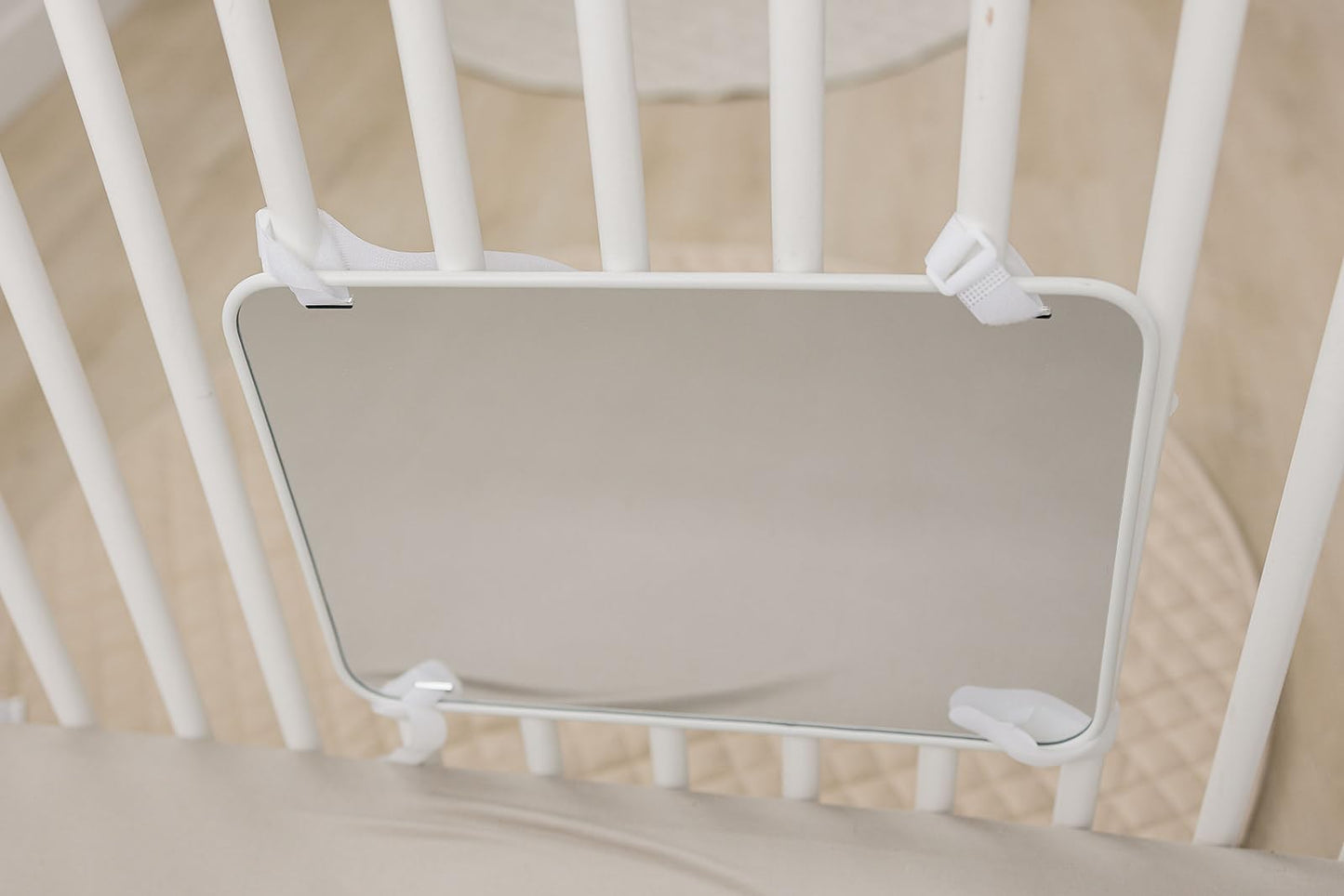 Genius Baby Toys: Large Double-Sided Baby Mirror with High Contrast – NICU Approved & Shatterproof
