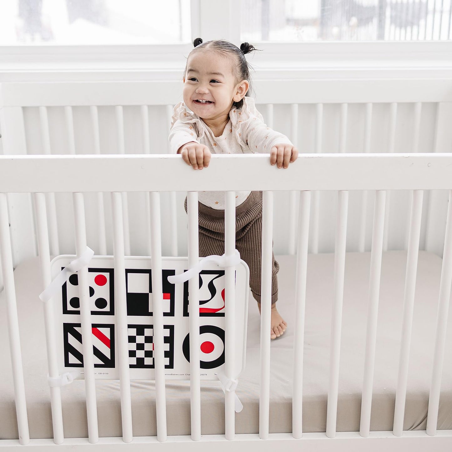 Genius Baby Toys: Large Double-Sided Baby Mirror with High Contrast – NICU Approved & Shatterproof