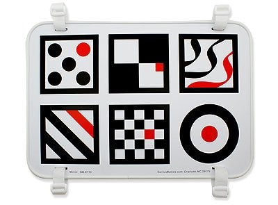 Genius Baby Toys: Large Double-Sided Baby Mirror with High Contrast – NICU Approved & Shatterproof
