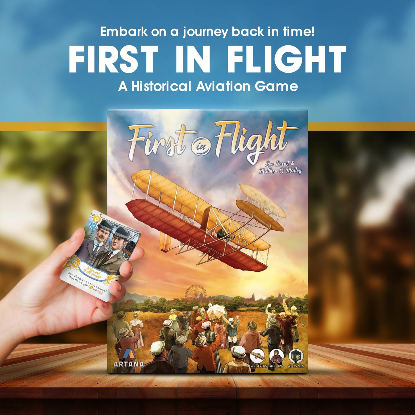 First In Flight by Genius Games – MENSA Award Winning Historical Aviation Strategy Board Game