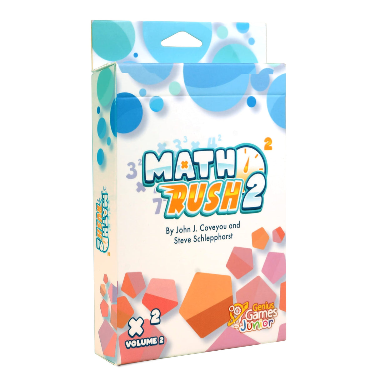 Genius Games Math Rush 2: Cooperative Multiplication & Exponents Card Game