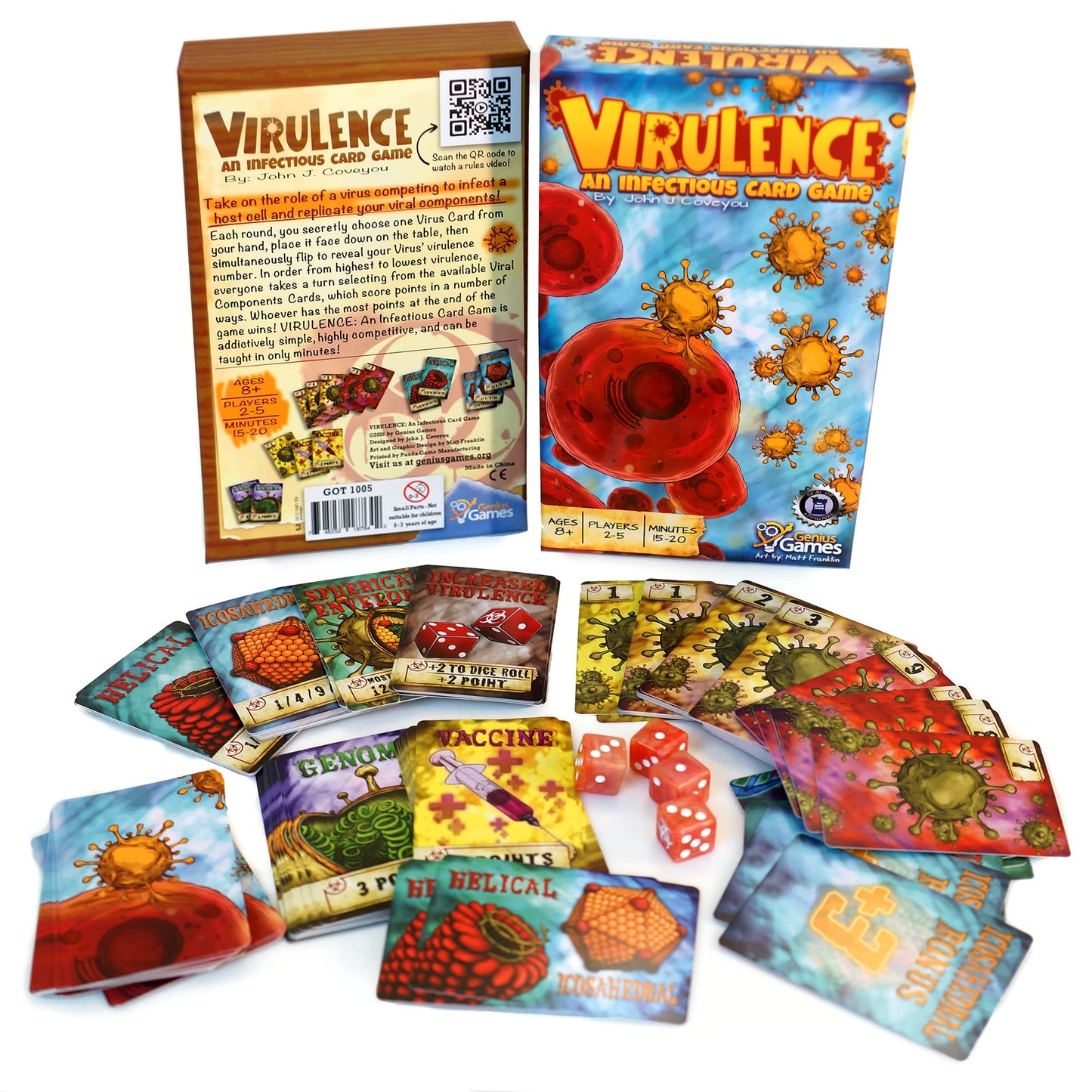 Virulence: Virus-Themed Card Game by Genius Games | Fast Strategy for Classrooms & Families