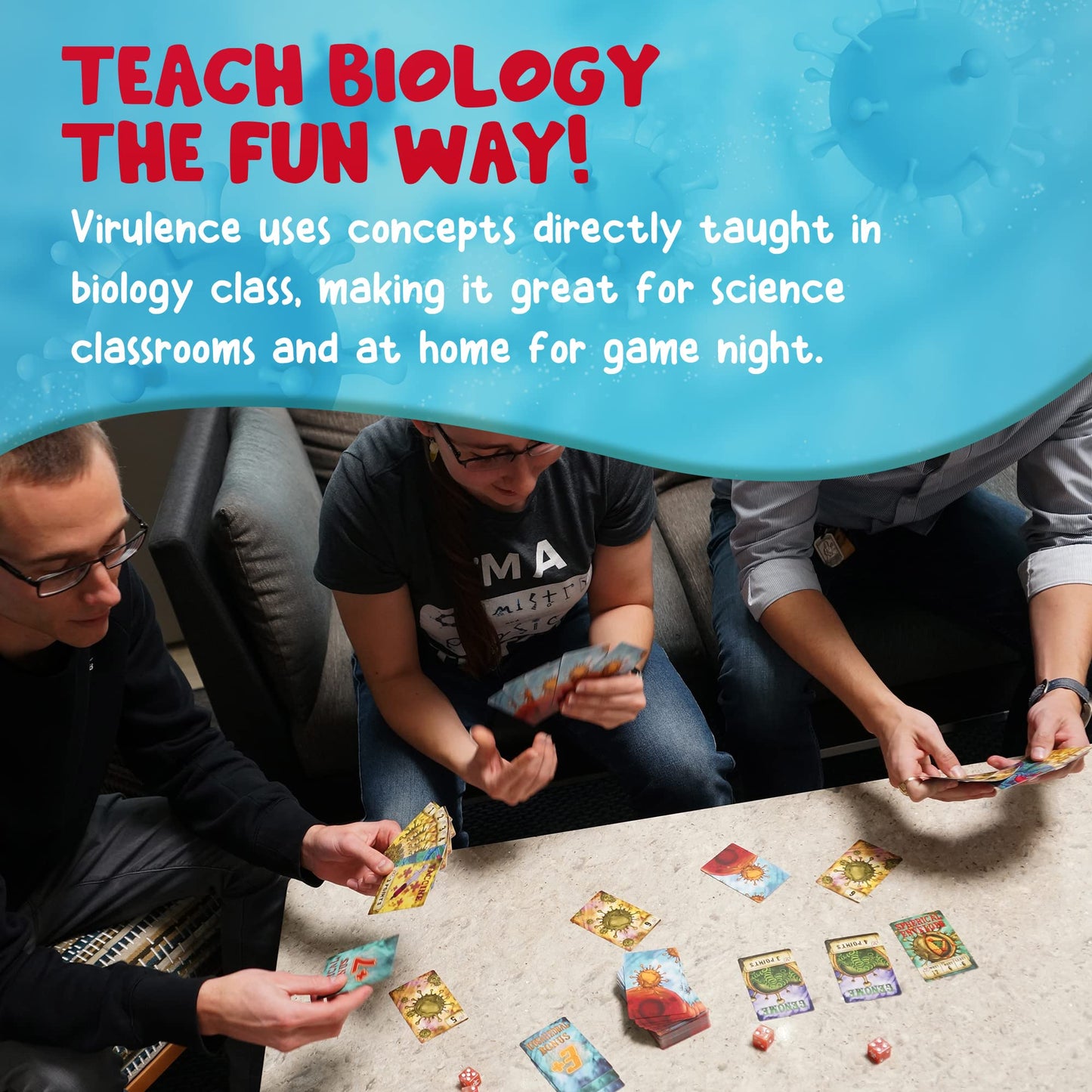Virulence: Virus-Themed Card Game by Genius Games | Fast Strategy for Classrooms & Families
