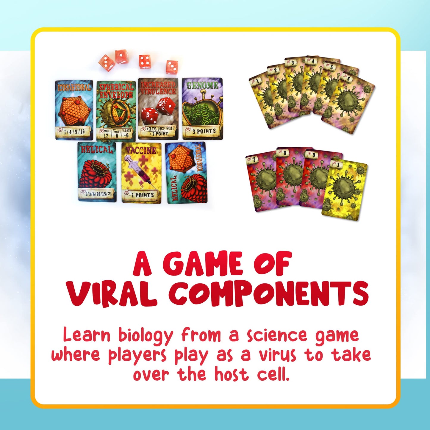 Virulence: Virus-Themed Card Game by Genius Games | Fast Strategy for Classrooms & Families