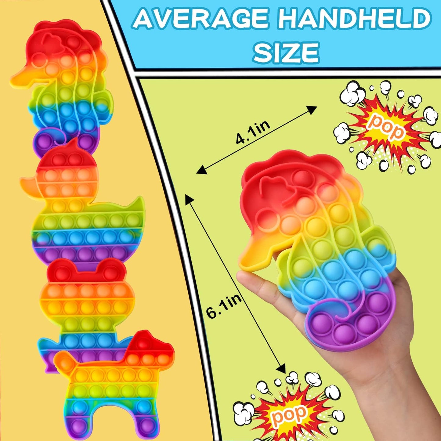Genovega 24-Pack Fidget Toys Bulk Gift Set — Classroom, Desk & Party Favors
