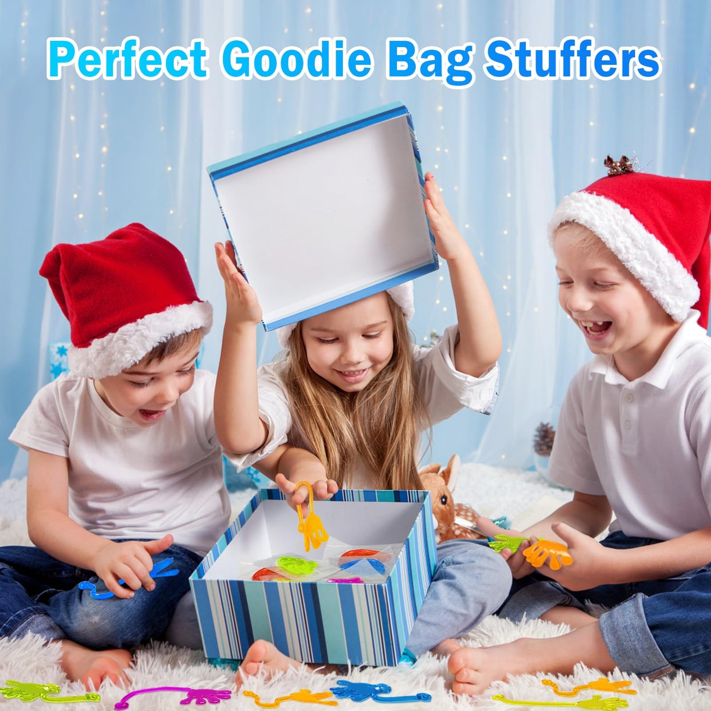 Genuvi Sticky Hands Bulk (48 Pcs) Party Favors & Fidget Toys for Kids Aged 4–12