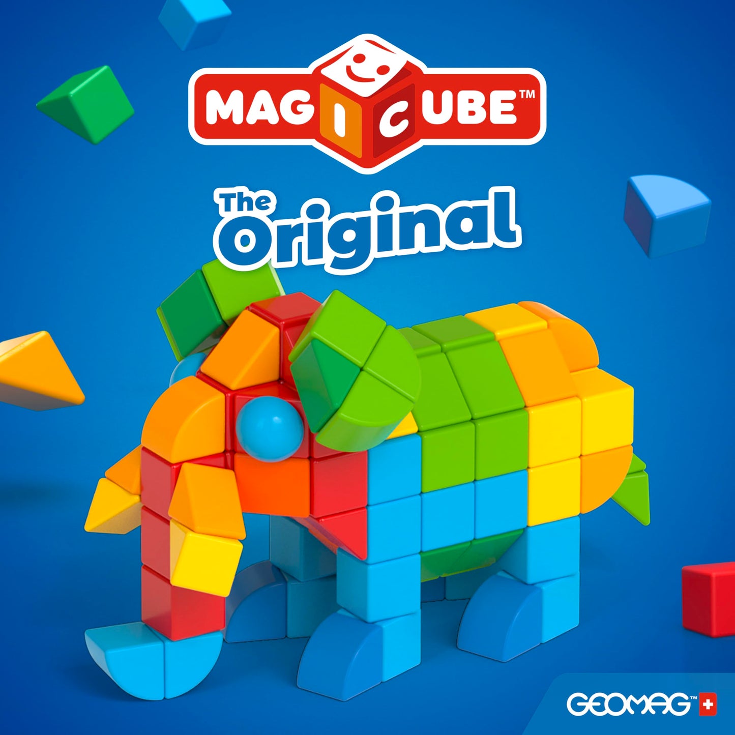 Geomag Magicube 13pcs Magnetic Blocks – Montessori Toddler STEM Toys for 1-3