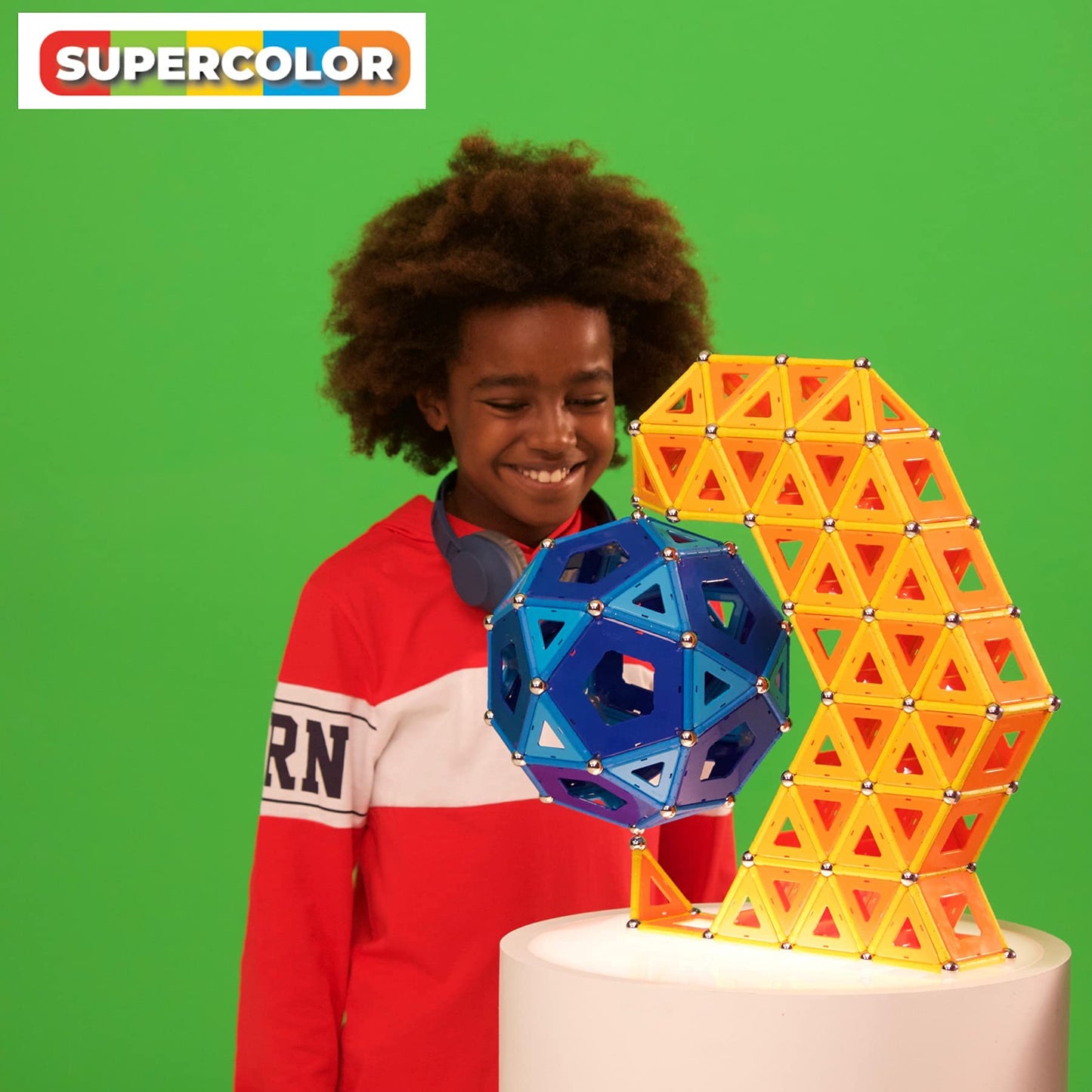 Geomag Supercolor Magnetic Toys for Kids 5+ | 78pc STEM Building Blocks from 100% Recycled Plastic – Swiss-Made