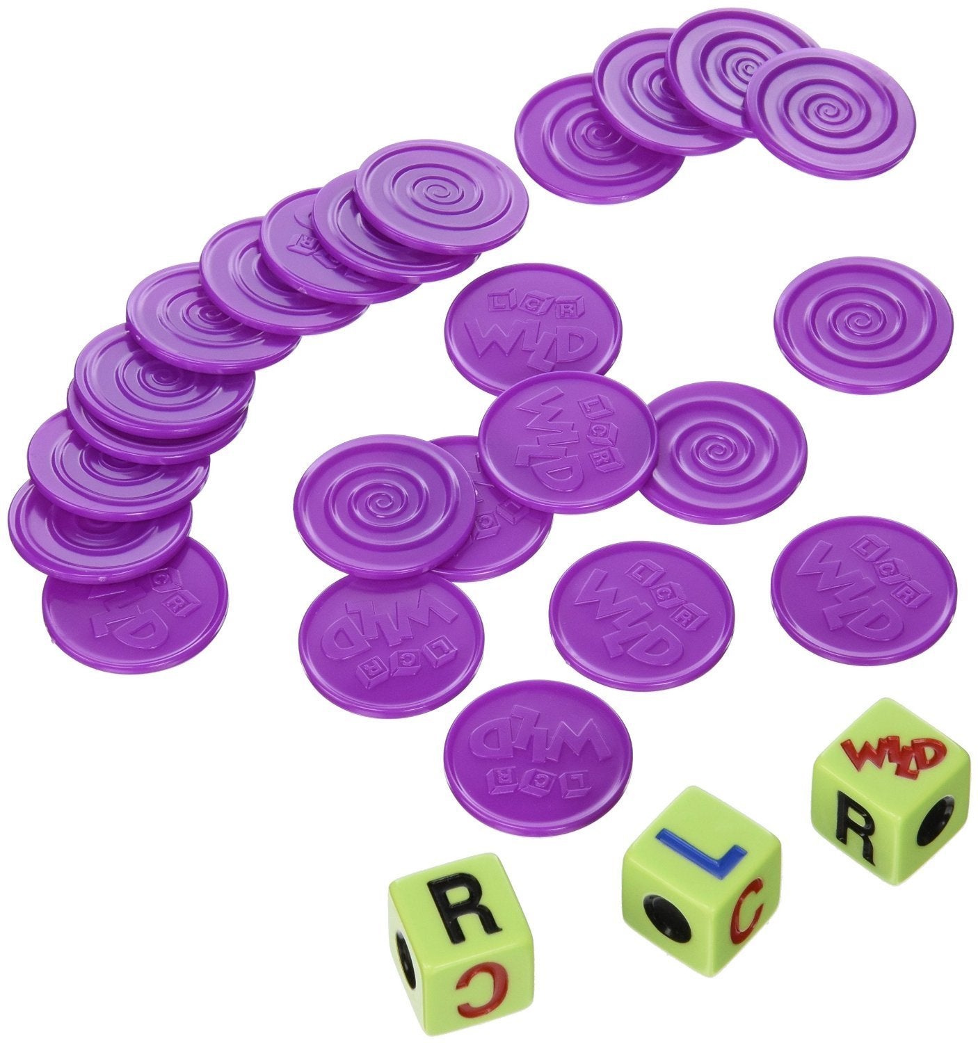George GEO0723 LCR Wild Dice Game – Large Dice, Wild Twist