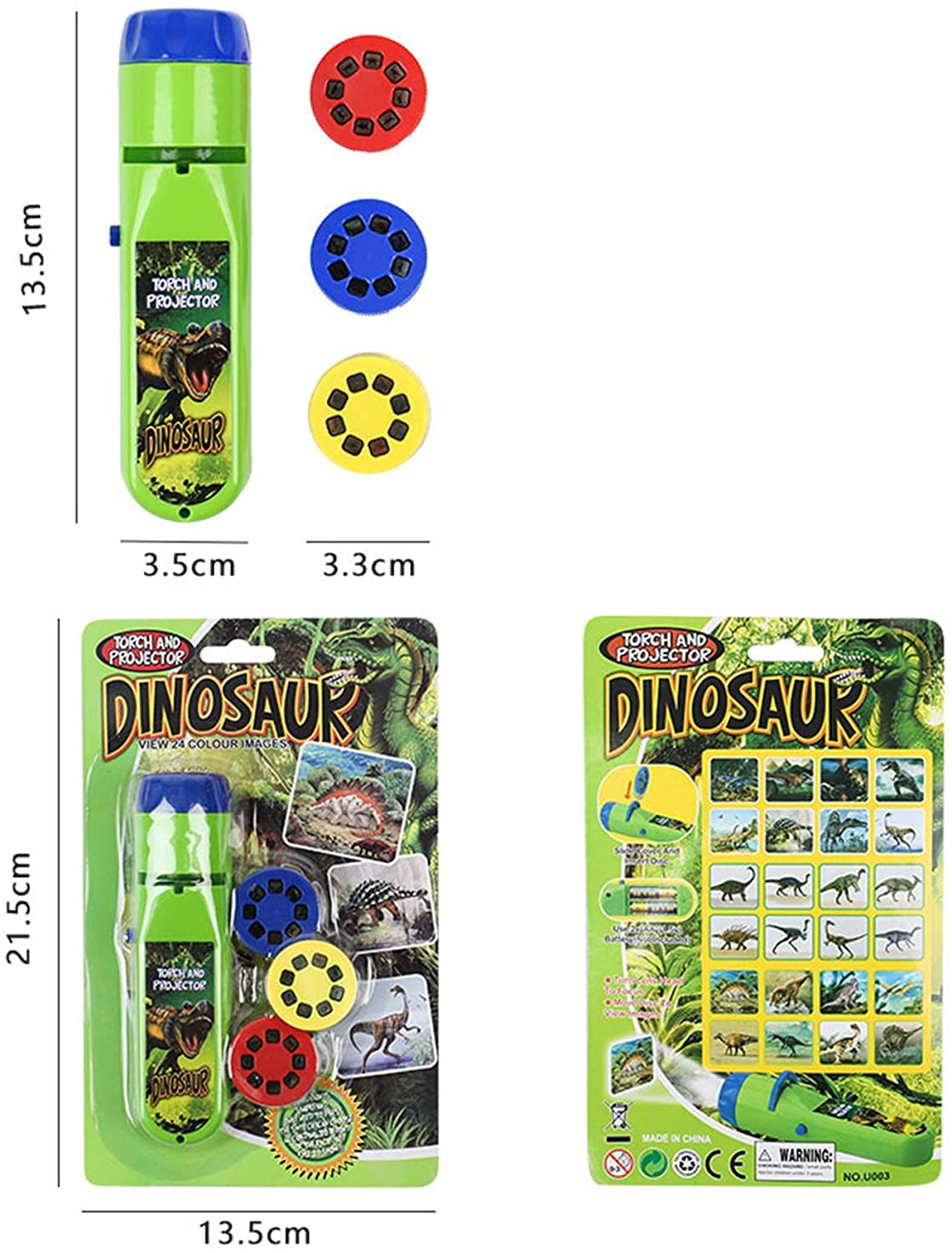 Georgie Porgy Dinosaur Projector Toy – Educational Night Light & Kids Flashlight
