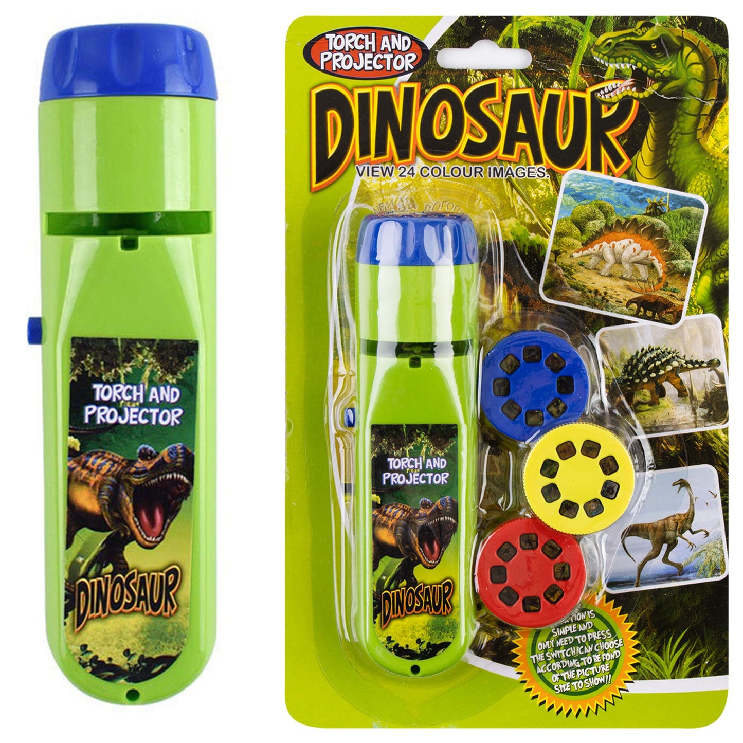 Georgie Porgy Dinosaur Projector Toy – Educational Night Light & Kids Flashlight