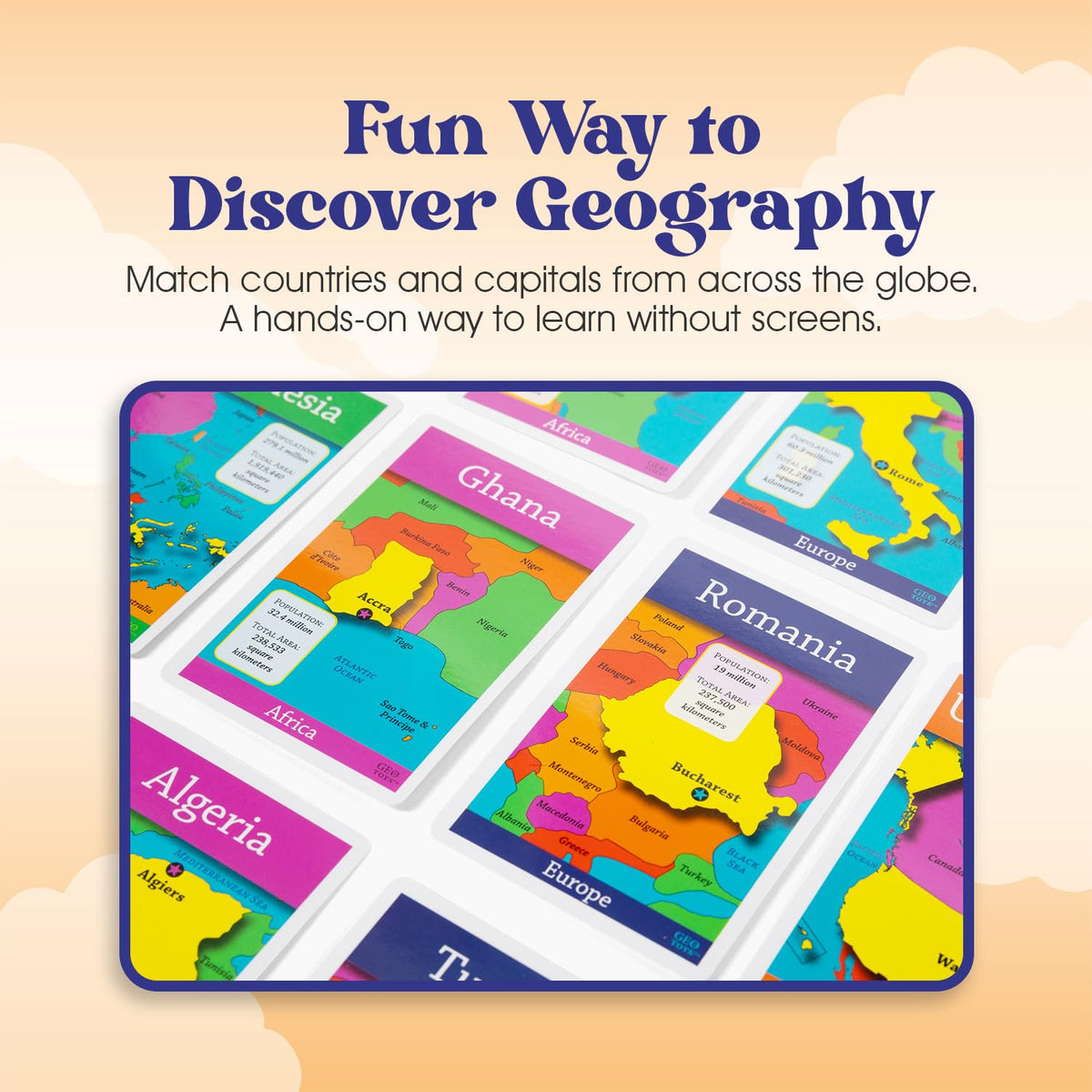 GeoBingo by Geotoys — World Geography Bingo for Kids 4+