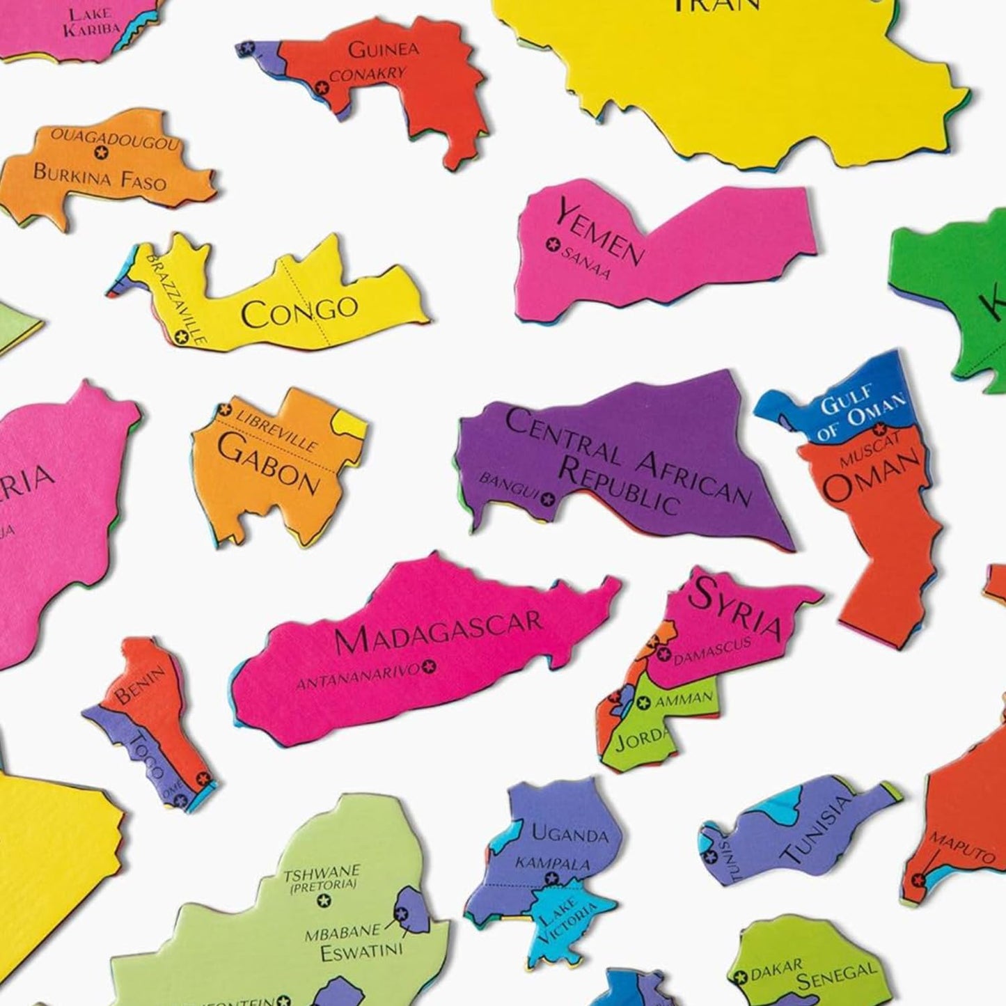 GeoToys GeoPuzzle: Africa & Middle East 65-Piece Map Puzzle for Kids